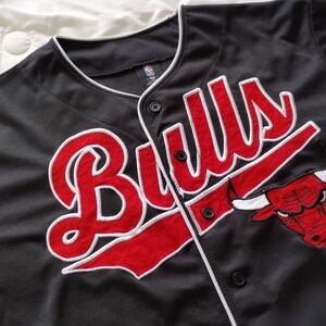 NBA Bulls Black and Red Blazer